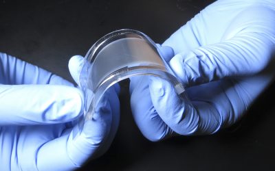Thin, flexible device could provide efficient cooling for mobile electronics – or people